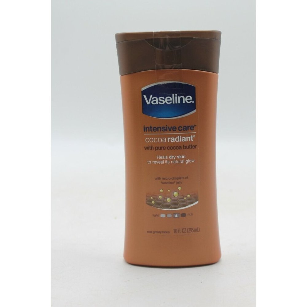 New Vaseline Cocoa Butter Deep Conditioning Body Lotion Cocoa Radiant 10 oz.